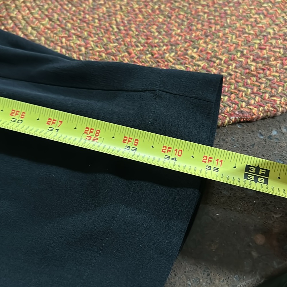 New with tags Eileen Fisher black crop silk georgette crepe 100% silk - Picture 8 of 12